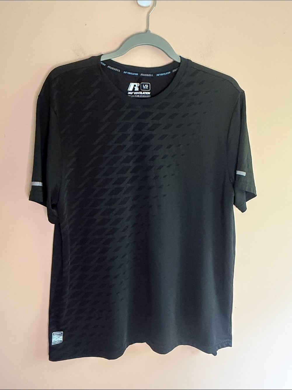 Russell Athletic Black Short-Sleeve Performance Tee